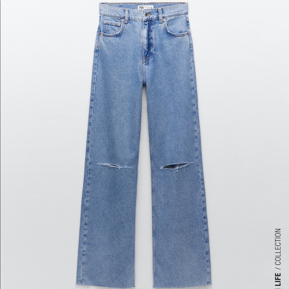 Zara high rise straight leg Jean